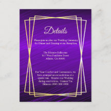 Quadro Dourado Roxo Moderno