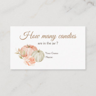 Cartão De Informações Quantas Canetas Quantas Pumpkin Verde Quantas Enxe