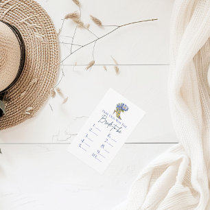 Cartão De Informações Quantos Anos Tinha a Noiva Antes do Chá de Panela