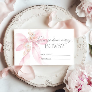Cartão De Informações Quantos Arcos Blush cor-de-rosa Arco