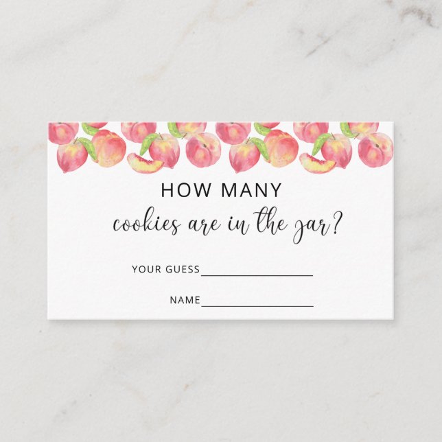 Cartão De Informações Quantos biscoitos estão no pote (Frente)