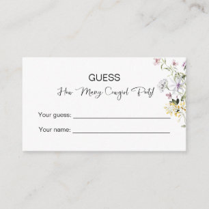 Cartão De Informações Quantos Boots de Cowgirl! Chá de Noiva Wildflower