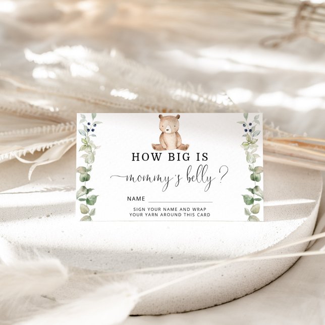 Cartão De Informações Quão grande é a barriga da mamãe ursinho eucalipto (Criador carregado)