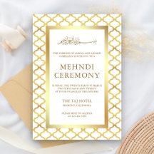 Quatrefoil Marroquino Branco e Dourado Muslim Mehn