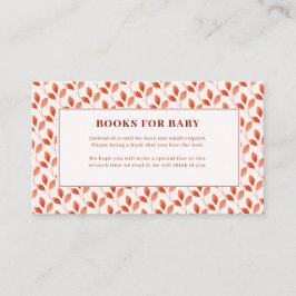 Cartão De Informações Queda da flora apaixonada outono Chás de fraldas p