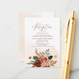 Cartão De Informações Queda de Terracotta e Recepção de Borgonha