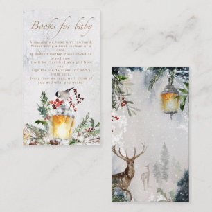 Cartão De Informações Querida, está frio fora dos livros de chá de frald