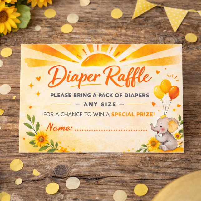 Cartão De Informações Radiant Sun Baby Detail Design (Criador carregado)