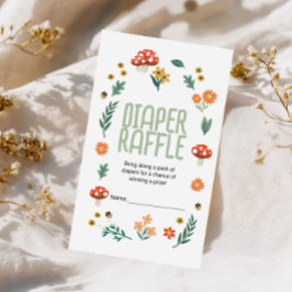 Cartão De Informações Raffle Chá de fraldas