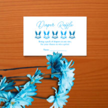 Raffle Chá de fraldas Coelho Azul