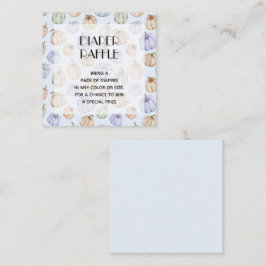 Cartão De Informações Raffle Chá de fraldas Fralda Pumpkin Azul