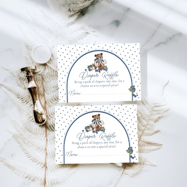 Cartão De Informações Raffle Chá do Bear Bear Bear Bear (Criador carregado)