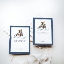 Cartão De Informações Raffle Chá do Bear Bear Bear Bear