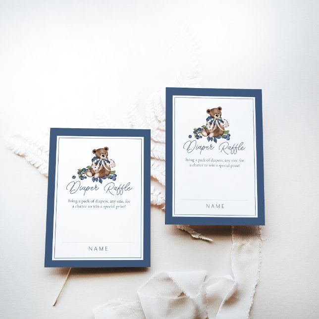 Cartão De Informações Raffle Chá do Bear Bear Bear Bear (Criador carregado)