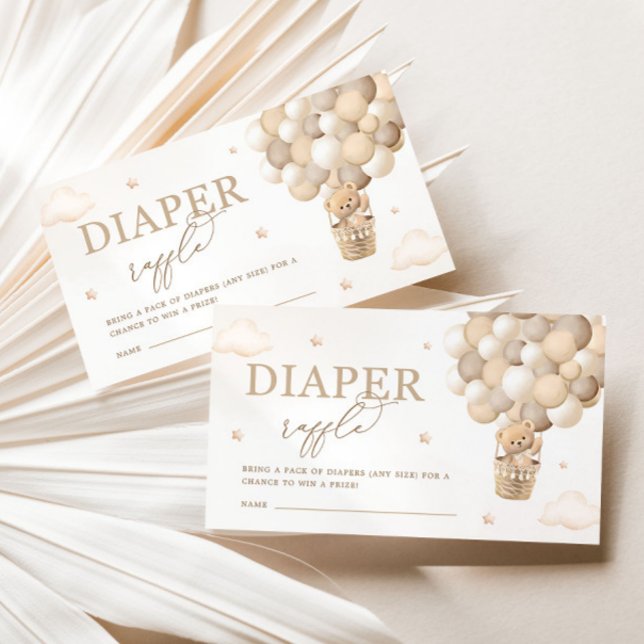 Cartão De Informações Raffle de Fralda do Urso Nêutico (Criador carregado)