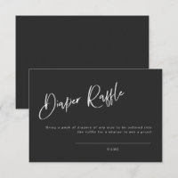Raffle de Fralda inspirado em gótico preto