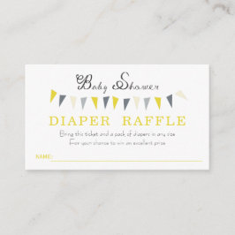 Cartão De Informações Raffle Fralda Amarelo Solarinho Bonito