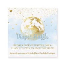 Raffle Fralda azul e Dourado Celestial