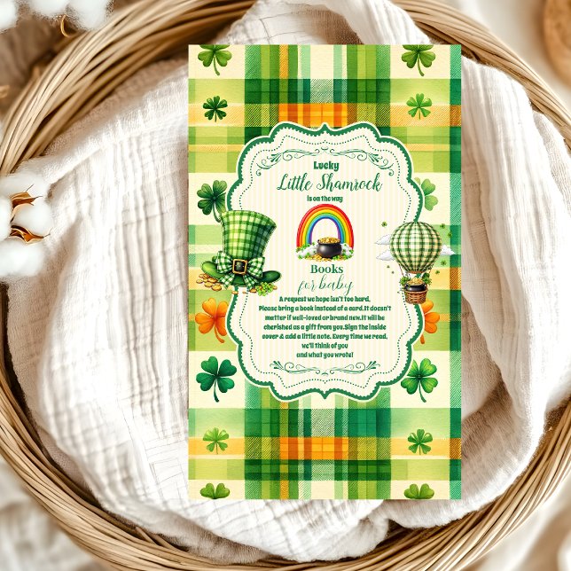 Cartão De Informações Rainbow Lucky Little Shamrock Livros para Bebê (Criador carregado)
