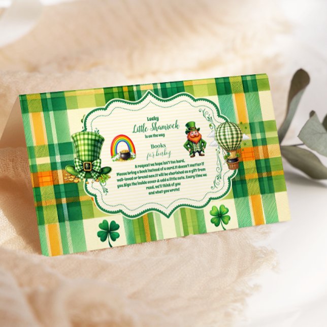 Cartão De Informações Rainbow Lucky Little Shamrock Livros para Bebê (Criador carregado)
