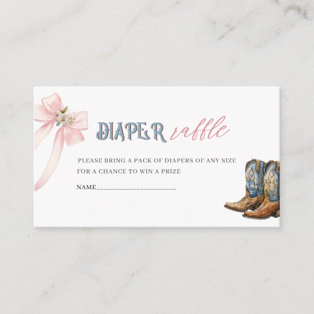 Cartão De Informações Raízes de aquarela ou Arcos raf de fralda (Frente)