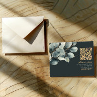 Ramo Eucalyptus, Rsvp de casamento verde