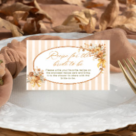 Cartão De Informações Receita de Cair no Amor para a Noiva