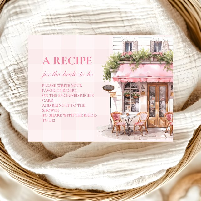 Cartão De Informações Receita de Chá de panela de Café Francês (Criador carregado)