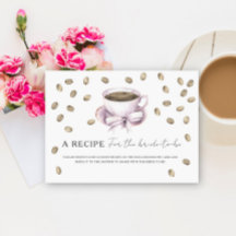 Receita de chá de panela de café para a noiva
