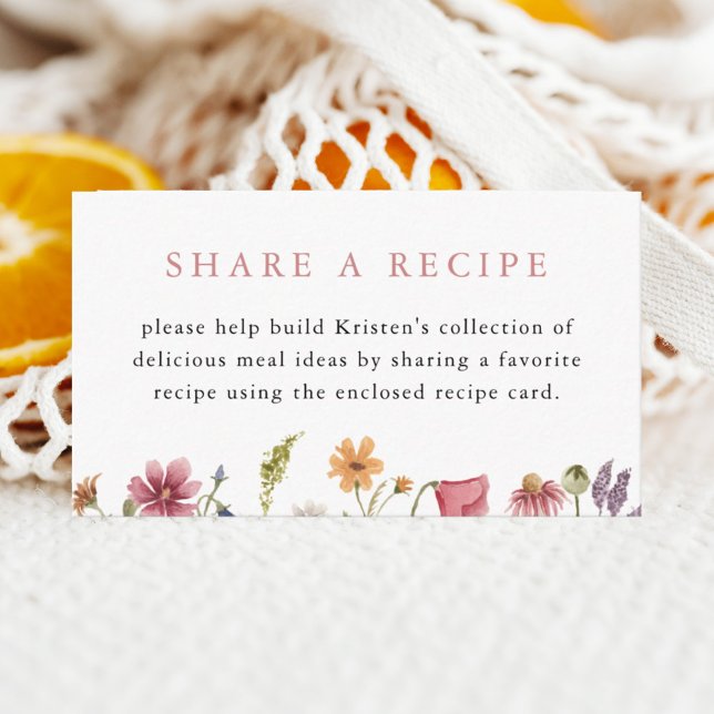 Cartão De Informações Receita de Chá de panela de flor selvagem (Criador carregado)