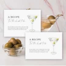Receita de chá de panela de Martini para a noiva