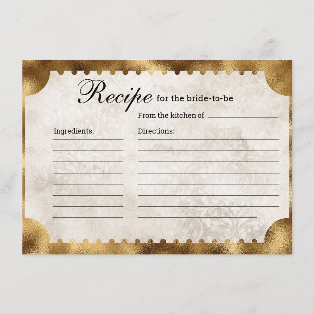 Cartão De Informações Receita de Chá de panela de Tíquete de Filme Vinta (Frente)