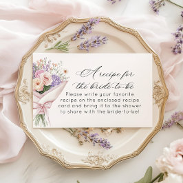 Cartão De Informações Receita de noiva Fresca do mercado