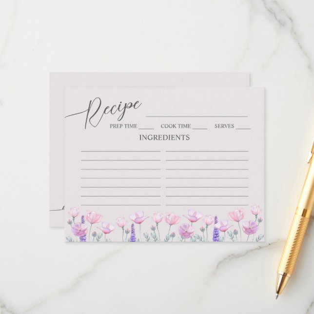 Cartão De Informações Receita do Chá de panela da placa de gabinete. (Frente/Verso In Situ)