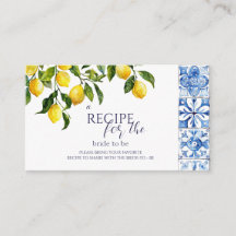 Receita Limão Cítrico Azulejos Casamento