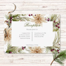 Recepção Boho Winter Greenery Boughs