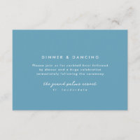 Recepção de casamento azul grego quadro simples az