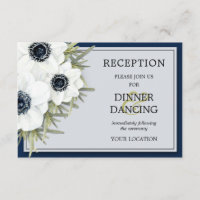 Recepção de casamento Botânica dos Anêmonos Branco