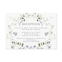 Recepção de casamento de Aquarelas Azuis de Flor S