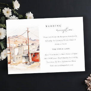 Cartão De Informações Recepção de casamento de salvamento da cidade de C