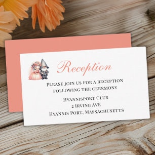 Cartão De Informações Recepção de casamento do Jardim do Jardim do Jardi