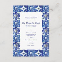 Recepção de casamento do Mediterrâneo Branco Azul 