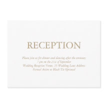 Recepção de casamento Dourada Elegante