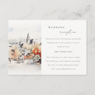 Cartão De Informações Recepção de Casamento em Greenville Carolina do Su