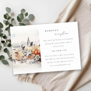 Cartão De Informações Recepção de Casamento em Greenville Carolina do Su