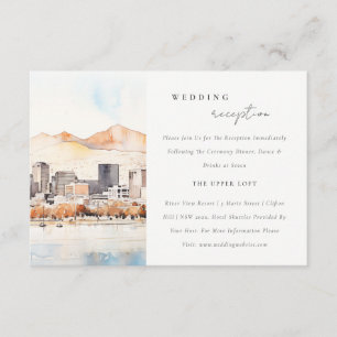 Cartão De Informações Recepção de Casamento em Salt Lake City Utah