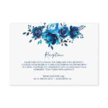 Recepção de casamento Floral Indigo Mood