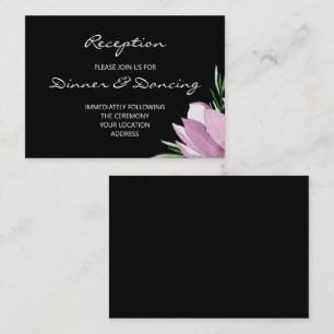 Cartão De Informações Recepção de Casamento Floral Magnólia Econômica