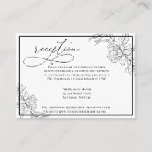 Recepção de casamento Floral Moderna Minimalista