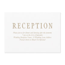 Recepção de casamento mínima tradicional elegante